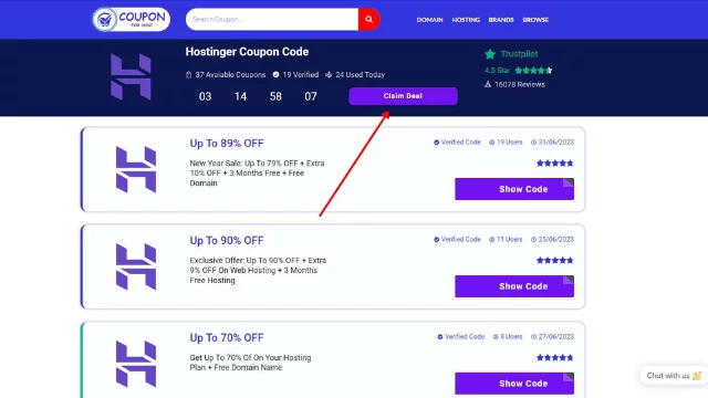 Hostinger Coupon Code