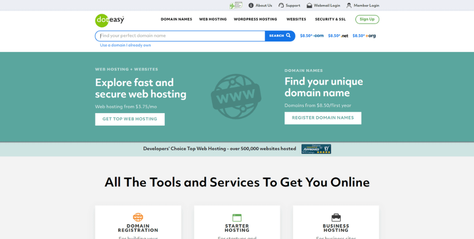 Top 24 Best Web Hosting Services In (October 2025) DotEasy Web Hosting