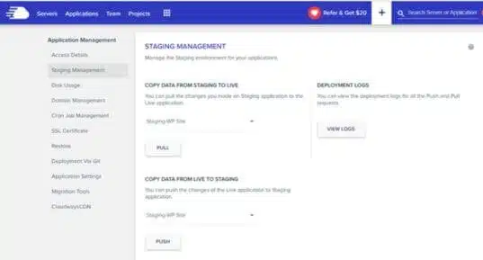 7 Best Web Hosting For Google AdSense (February 2026) Cloudways Control Panel