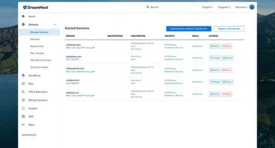 7 Best Web Hosting For Google AdSense (February 2026) Dreamhost Control Panel