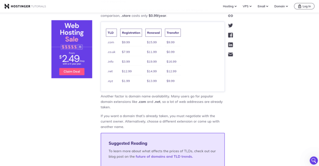 13 Cheapest Domain Renewal Companies (August 2025) Hostinger Domain Renewal fees