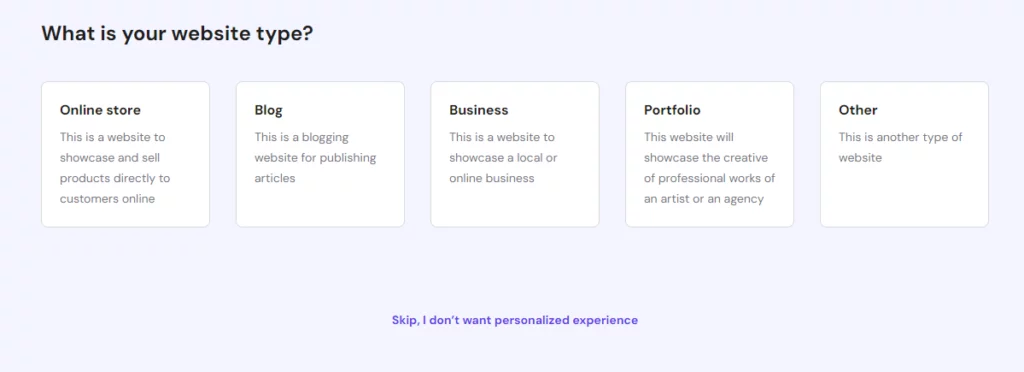 Website Type