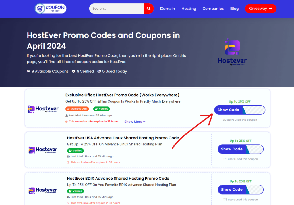 HostEver Promo Code HostEver Promo Code page