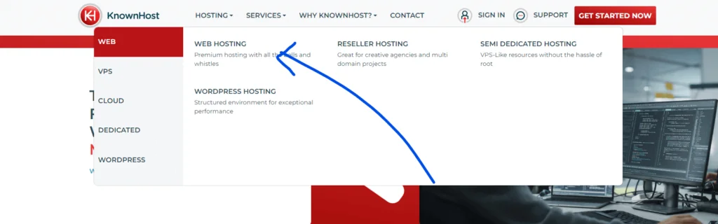 Web hosting package
