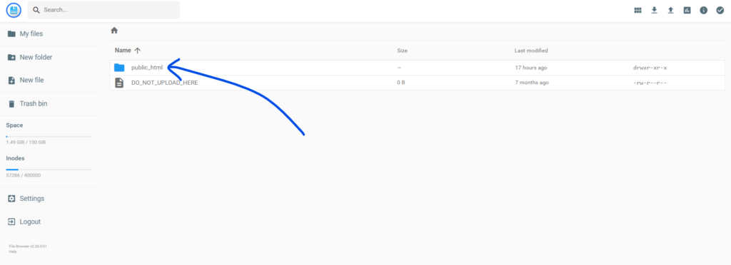 public_html folder