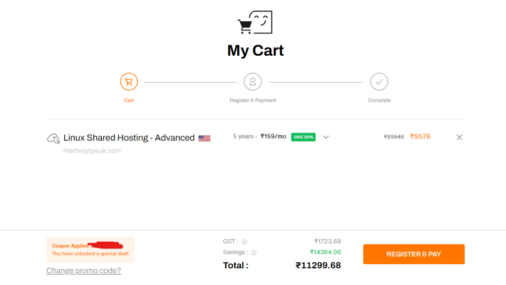 Bigrock Coupon Code Bigrock coupon code applied