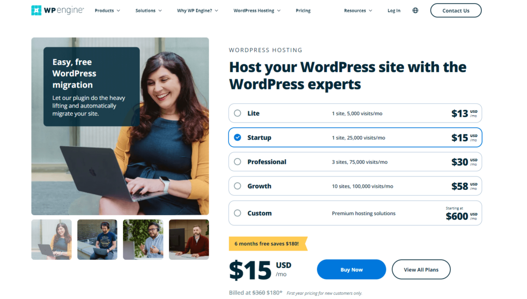 WP Engine Coupon Code Choose WPEngine web hosting plan