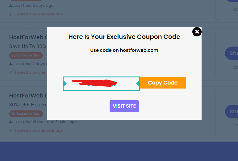 HostForWeb Coupon HostForWeb Coupon Reveal