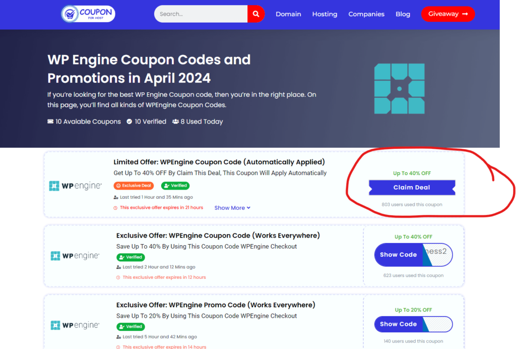 WP Engine Coupon Code WPEngine Coupon Code Page