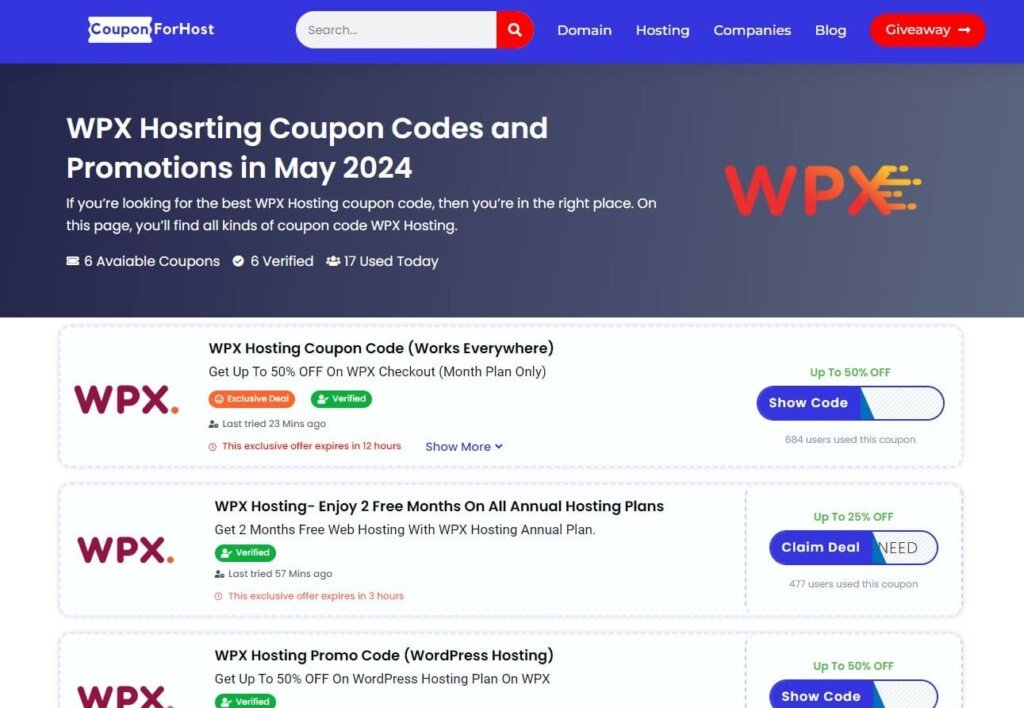 WPX Hosting Coupon Code WPX Hosting Coupon Code Page