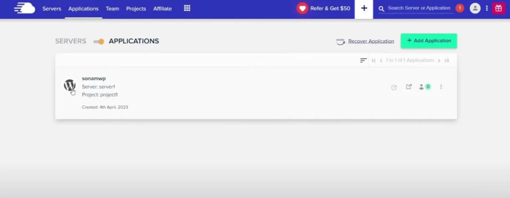 Cloudways Application