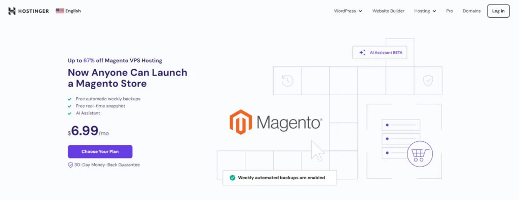 Hostinger Magento Hosting