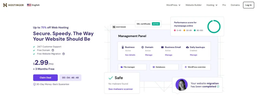 Hostinger Website