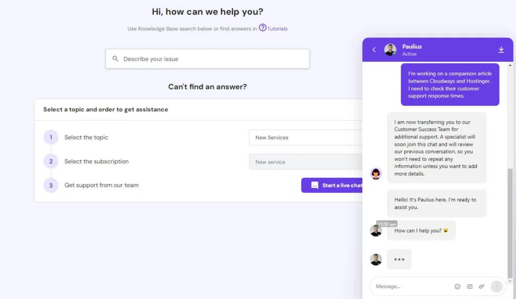 Hostinger Customer Support Team