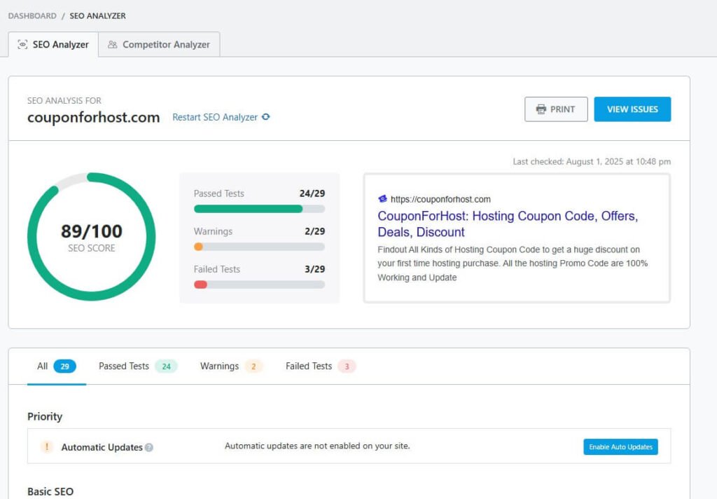 Why You Should Choose Rank Math as Your First SEO Plugin (10 Reason) SEO analyzer