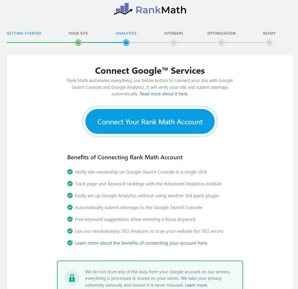 Connect RankMath with Google Services