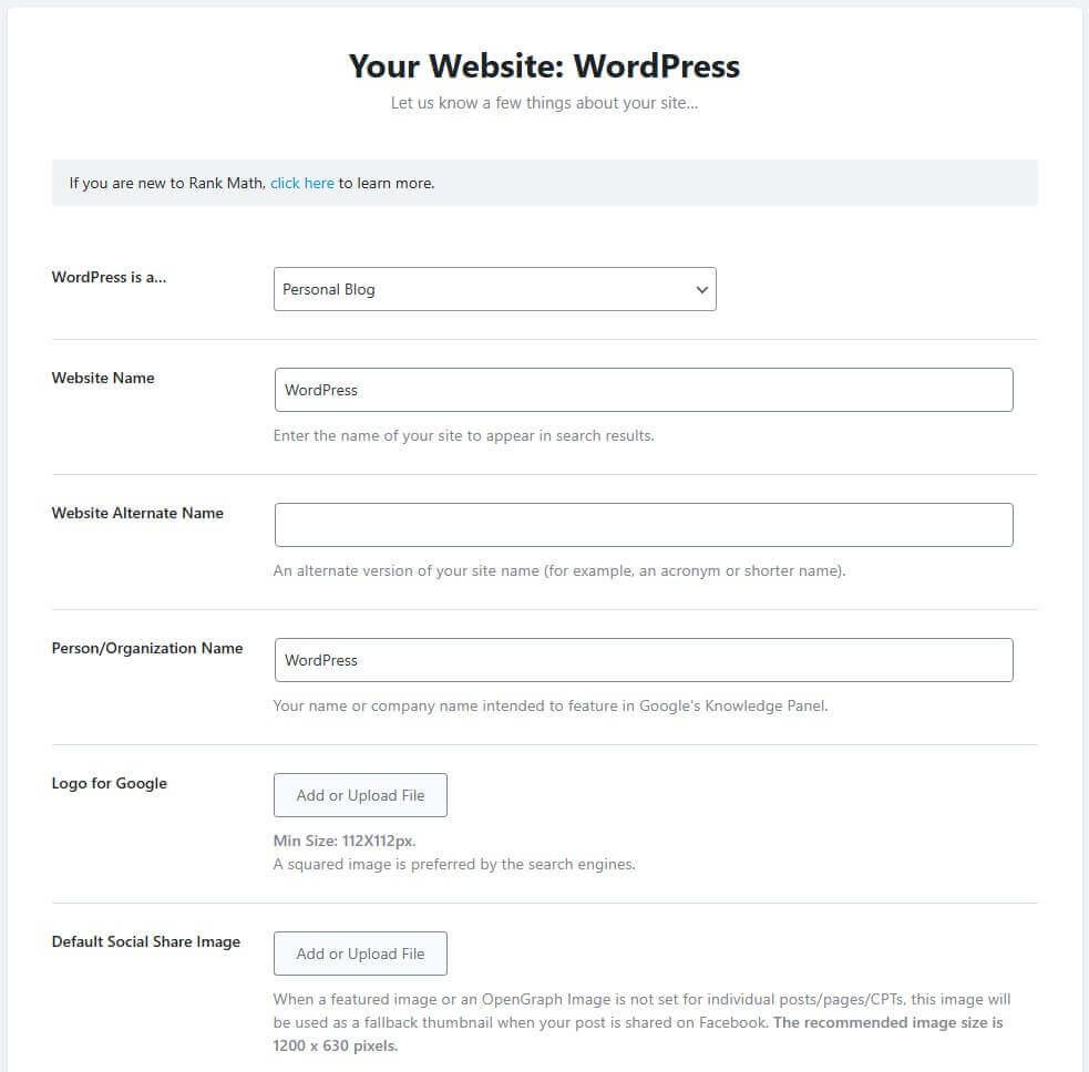 Personalize Info