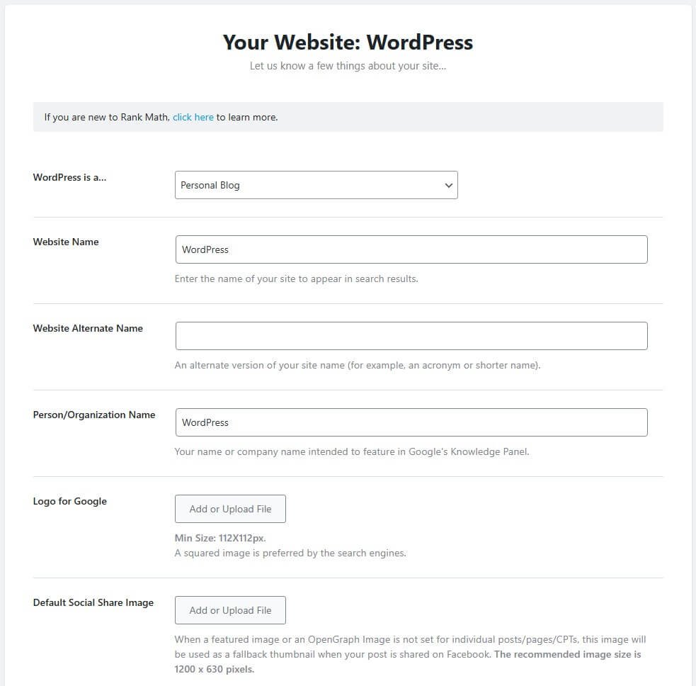 Personalize Info
