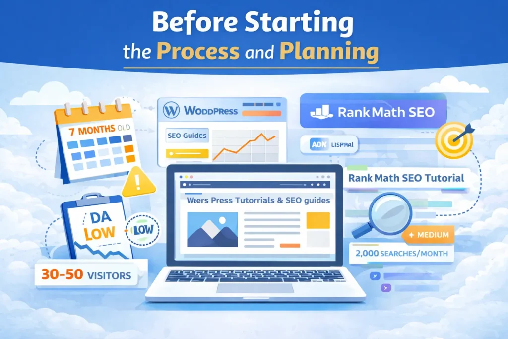 I Ranked #1 on Google Using Rank Math + AI: Full Case Study Before Starting the Process and Planning