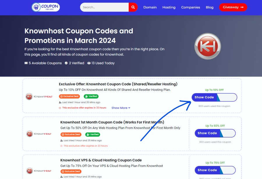 Knownhost coupon Knownhost coupon